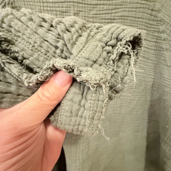 NATURAL LIFE Olive Green Textured Cardigan - Picture 5 of 6